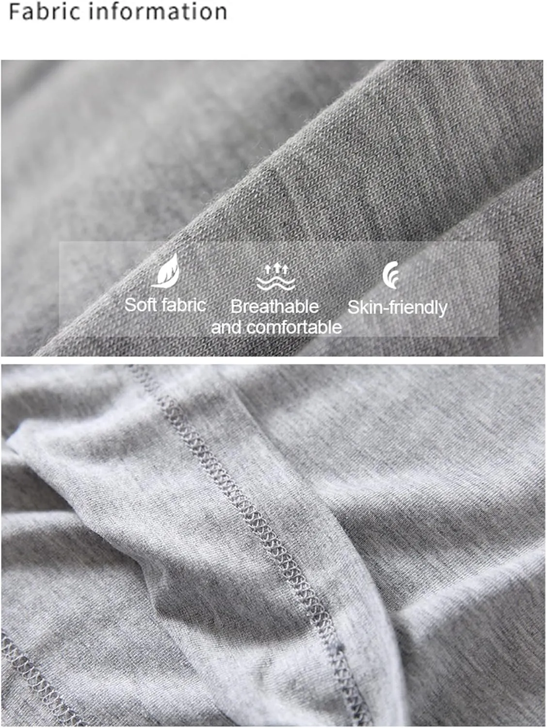 2-PCS Mens Pajama Pants Plus Size Pajama Bottoms Lightweight Loose Fit Lounge Pants Modal PJ Sleepwear with Pockets