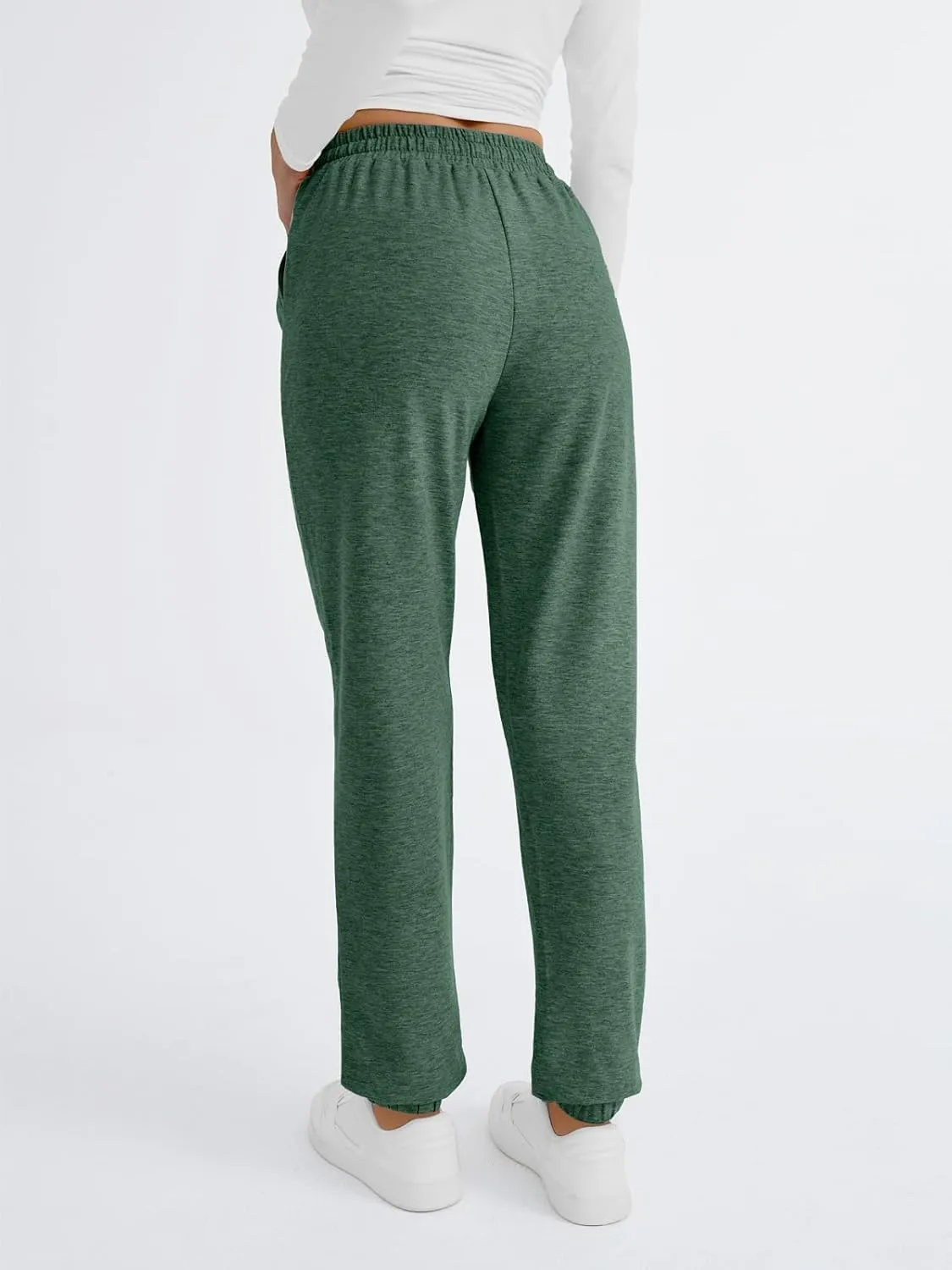 2025 Sweatpants Women Baggy Cinch Bottom Athletic Pants Straight Leg Joggers with Pocket Lounge Pajamas Soft Trousers