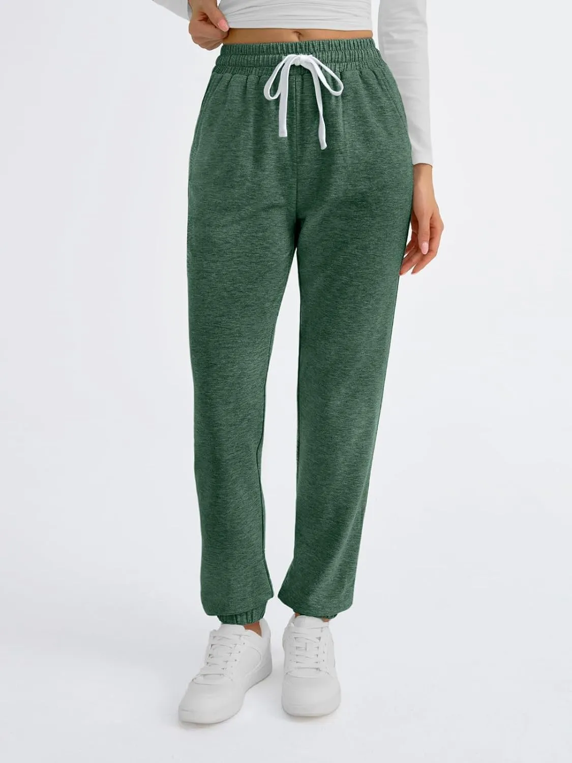 2025 Sweatpants Women Baggy Cinch Bottom Athletic Pants Straight Leg Joggers with Pocket Lounge Pajamas Soft Trousers