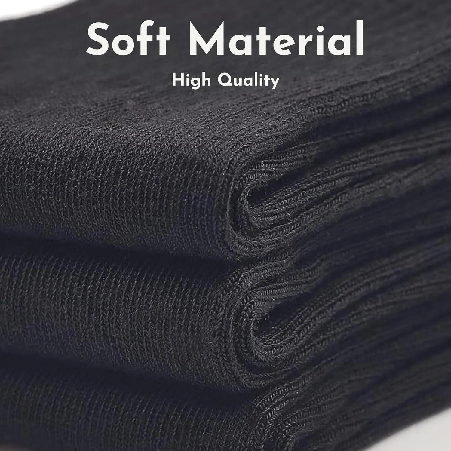 3 Pairs Athletic Crew Socks for Men Women, Seaweed Fiber Moisture Wicking Running Socks, Cushioned Breathable Fit
