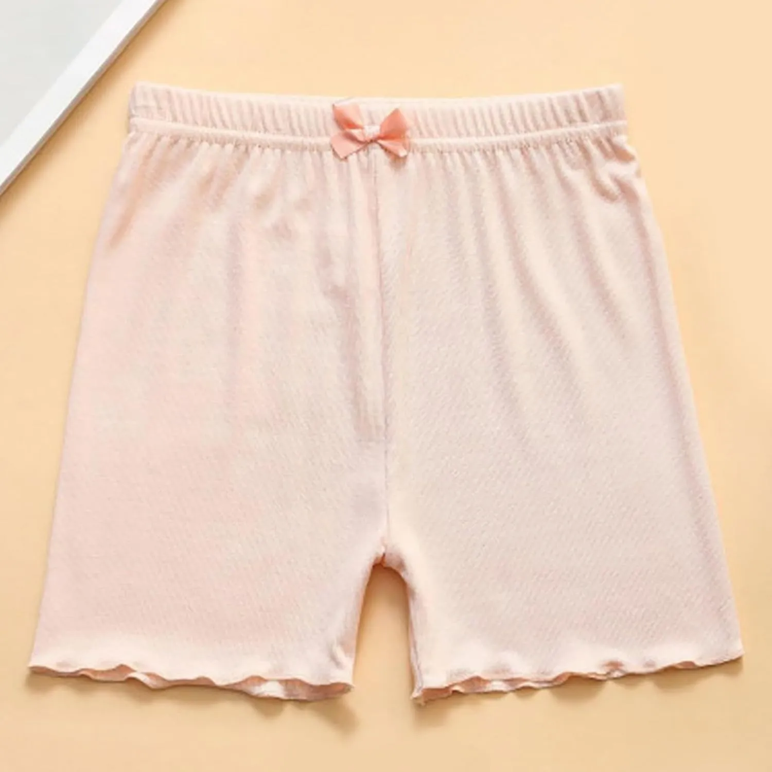 4 Pack Toddler Girls Dance Shorts Girls Bike Short Breathable Summer Soild Ribbed Shorts Baby Cartwheel Short