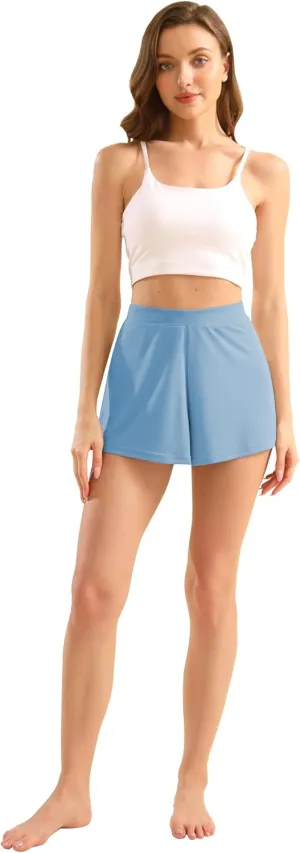 5 Pack Modal Soft Lounge Shorts for Women High Waist Casual Sleepwear Cozy Pajama Bottom Comfy Pajama