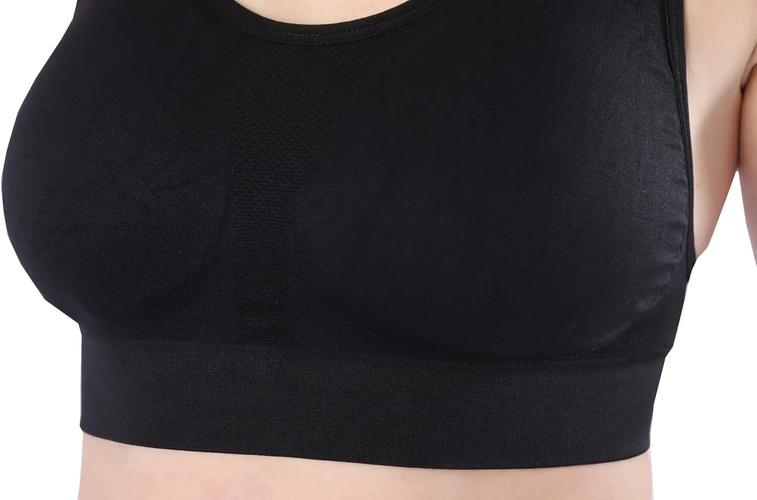 AKAMC Women's Removable Padded Sports Bras Medium Support Workout Yoga Bra 3 Pack