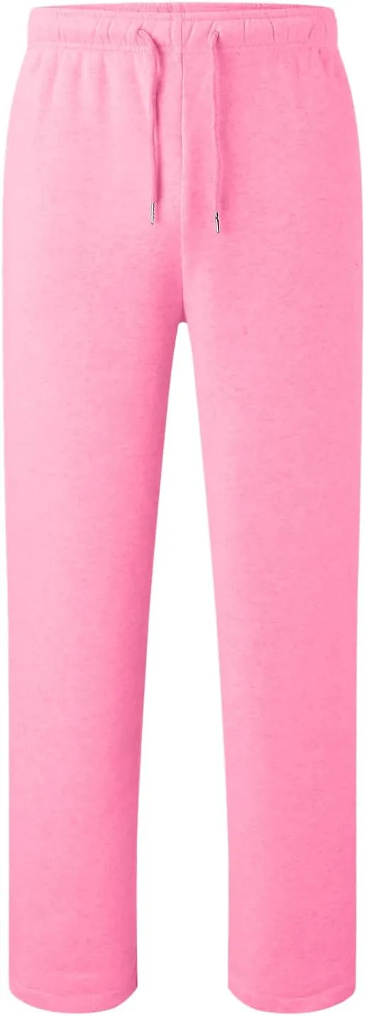 Alalaso Men's Casual Sweatpants Lightweight Elastic Waist Drawstring Lounge Pants Straight Leg Trousers with Pockets