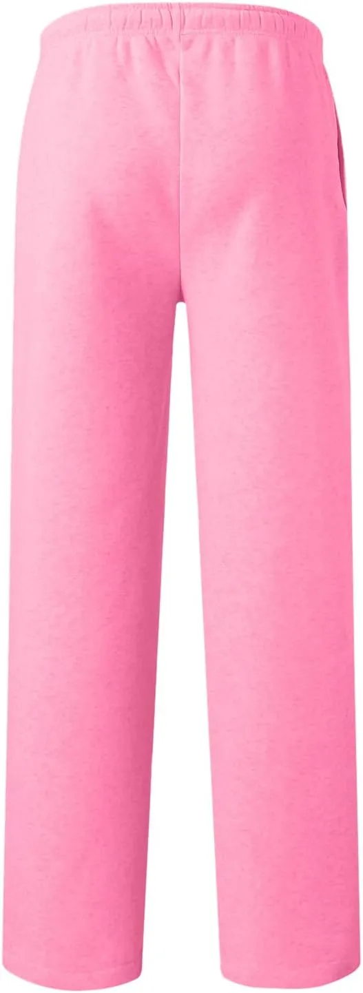 Alalaso Men's Casual Sweatpants Lightweight Elastic Waist Drawstring Lounge Pants Straight Leg Trousers with Pockets