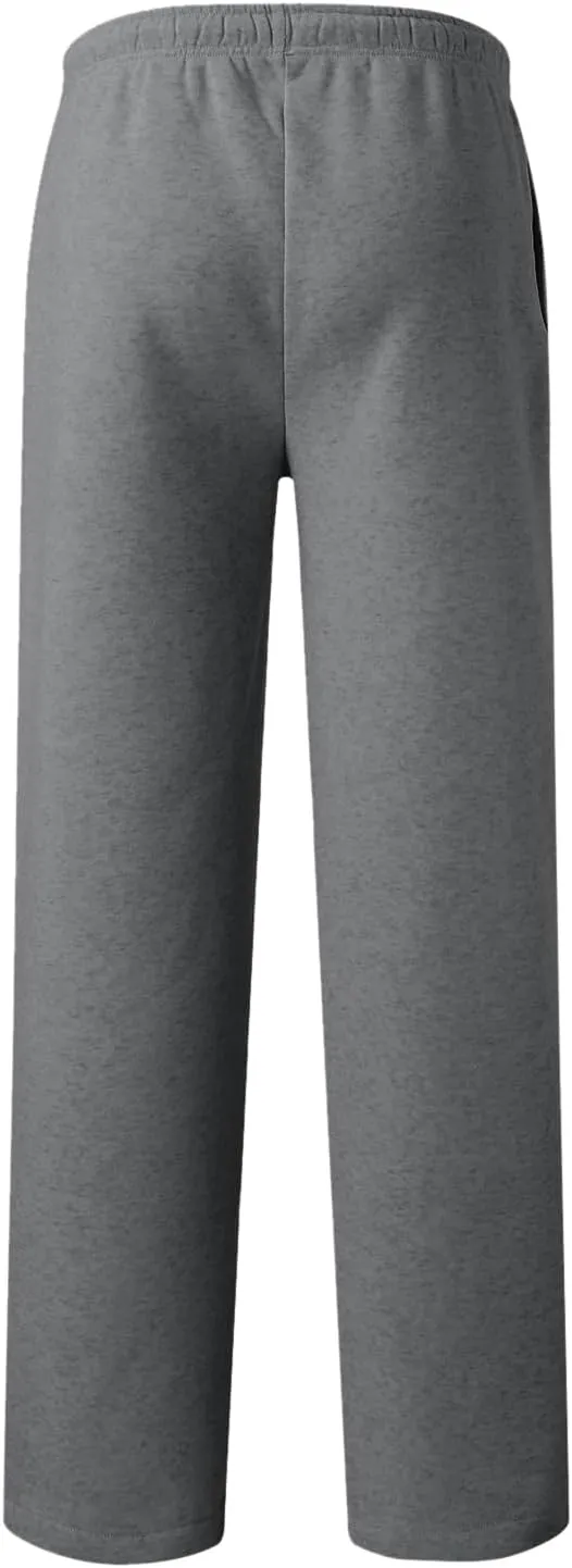 Alalaso Men's Casual Sweatpants Lightweight Elastic Waist Drawstring Lounge Sweatpants Straight Leg Trousers with Pockets