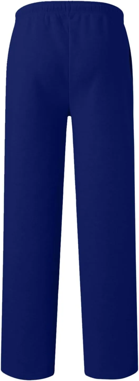 Alalaso Men's Casual Sweatpants Lightweight Elastic Waist Drawstring Lounge Sweatpants Straight Leg Trousers with Pockets