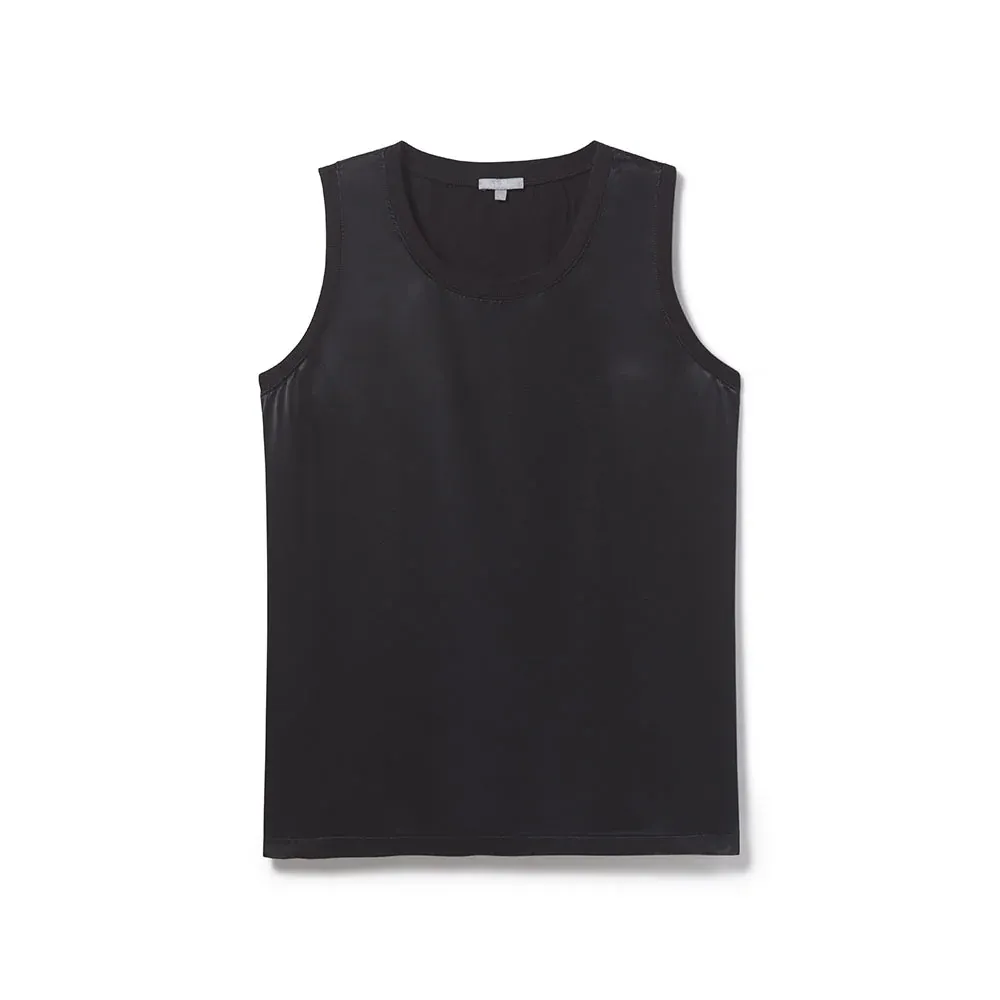 Alexa Crewneck Satin Tank