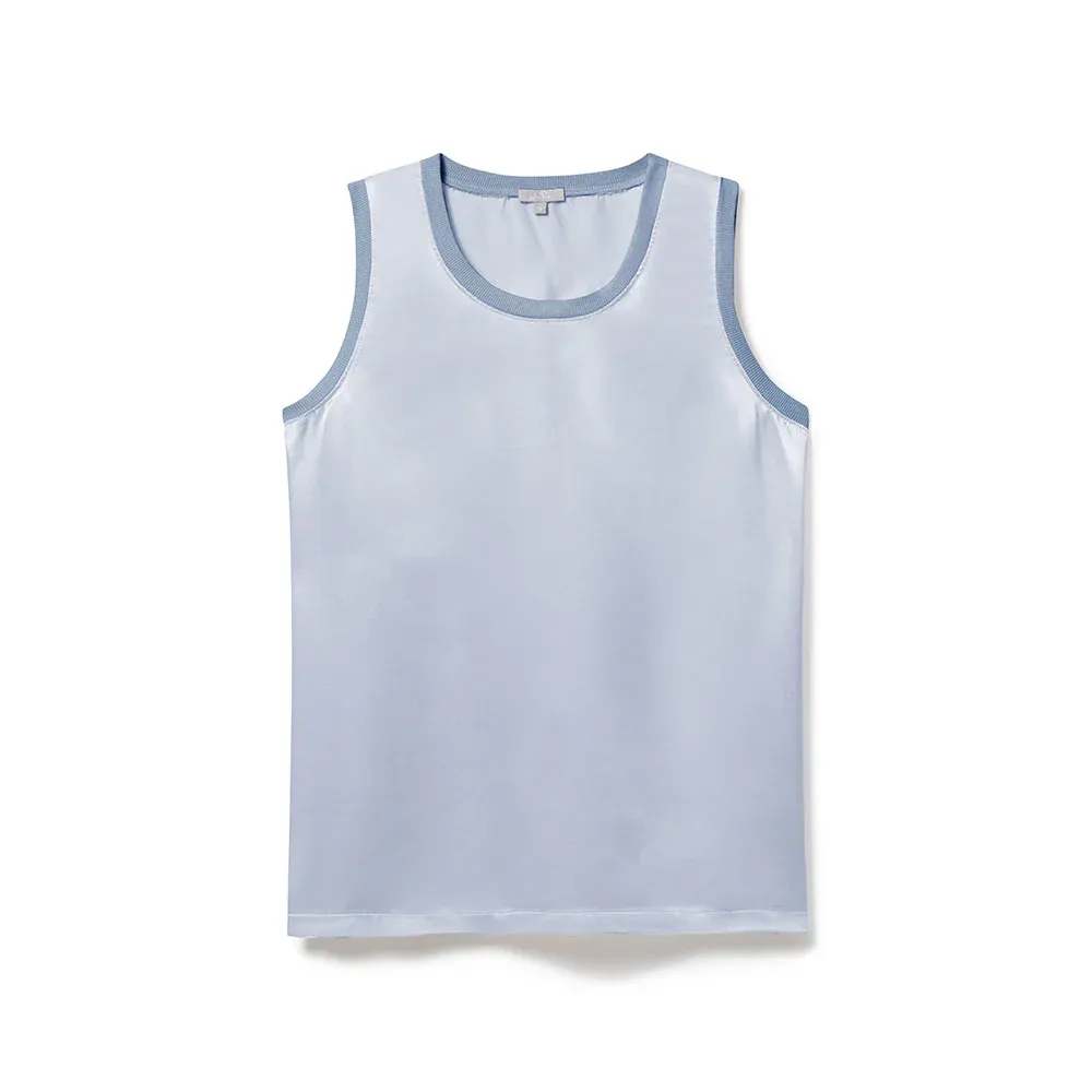 Alexa Crewneck Satin Tank