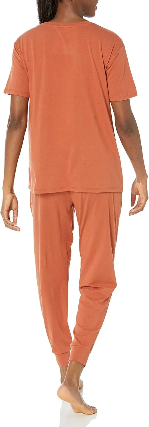 Amazon Essentials Women's Cotton Maternity and Nursing Sleepwear Pajama Set