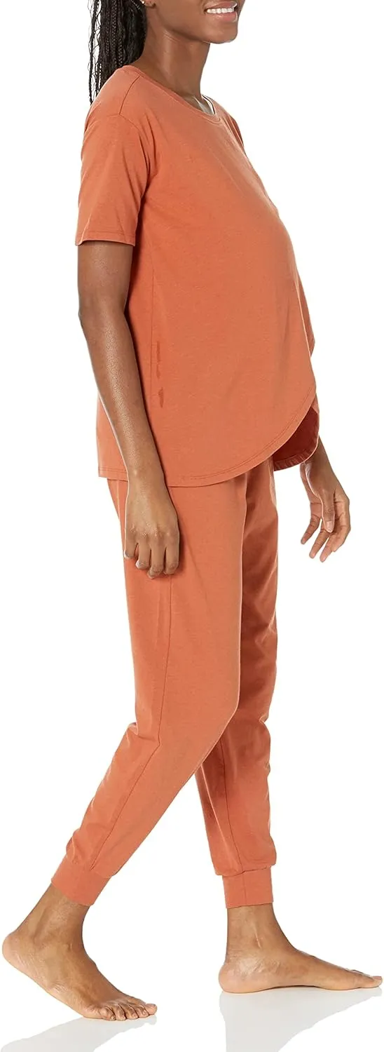 Amazon Essentials Women's Cotton Maternity and Nursing Sleepwear Pajama Set