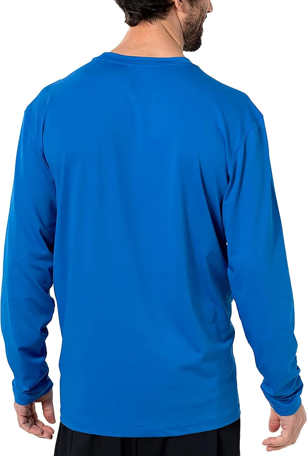 Arctic Cool Men's Crew Neck Instant Cooling Moisture Wicking Performance UPF 50  Long Sleeve Sun Protection Shirt