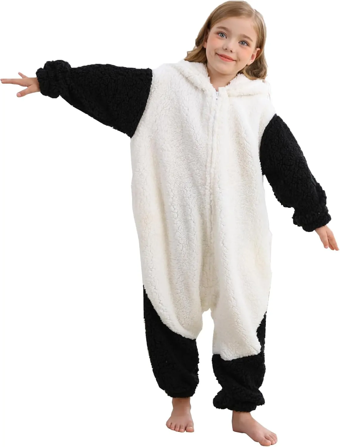 ATOZ Unisex Children Animal Sheep Onesie, Halloween Costume Pajamas Christmas Cosplay Sleepwear For Boys Girls