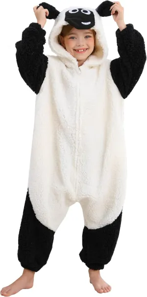 ATOZ Unisex Children Animal Sheep Onesie, Halloween Costume Pajamas Christmas Cosplay Sleepwear For Boys Girls