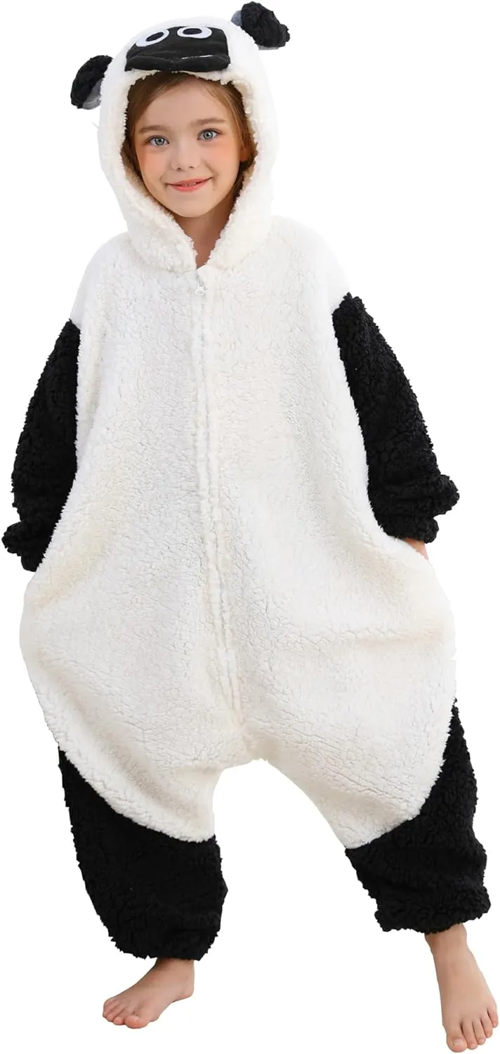 ATOZ Unisex Children Animal Sheep Onesie, Halloween Costume Pajamas Christmas Cosplay Sleepwear For Boys Girls