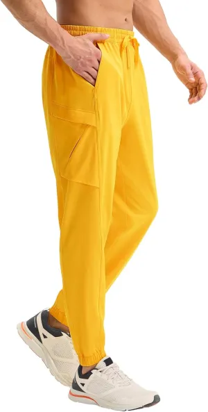 baleaf Men’s Hiking Pants Lightweight Quick Dry Joggers with Pockets Cargo Pants Water Resistant Breathable Jogger