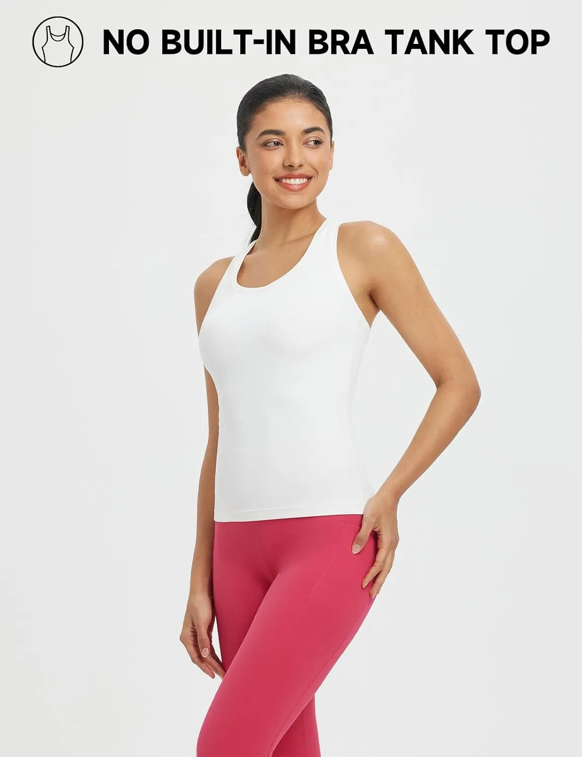 baleaf Women's Racerback Workout Tank Tops Racer Back Yoga Gym Athletic Running Sleeveless Shirts Camisole