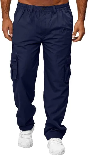 BIFUTON Mens Cargo Pants, Men's Athletic Workout Joggers Lightweight Running Pants Casual Jogging Gym Sweatpants Active Pants