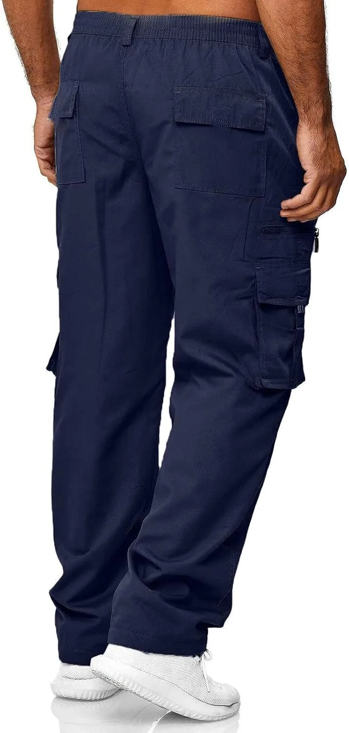 BIFUTON Mens Cargo Pants, Men's Athletic Workout Joggers Lightweight Running Pants Casual Jogging Gym Sweatpants Active Pants