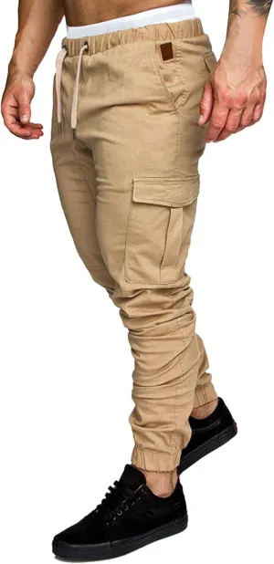 BIFUTON Mens Cargo Pants, Men's Athletic Workout Joggers Lightweight Running Pants Casual Jogging Gym Sweatpants Active Pants
