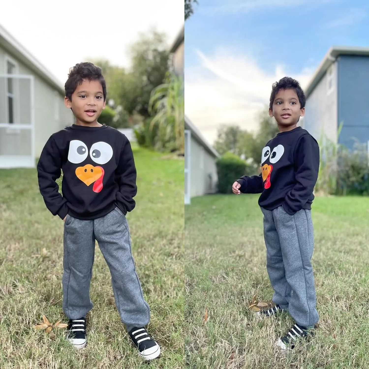 BIG ELEPHANT Boys Girls Fleece Lined Sweatpants, Youth Soft Cotton Athletic Jogger, Kids Basic Active Pants with Pockets