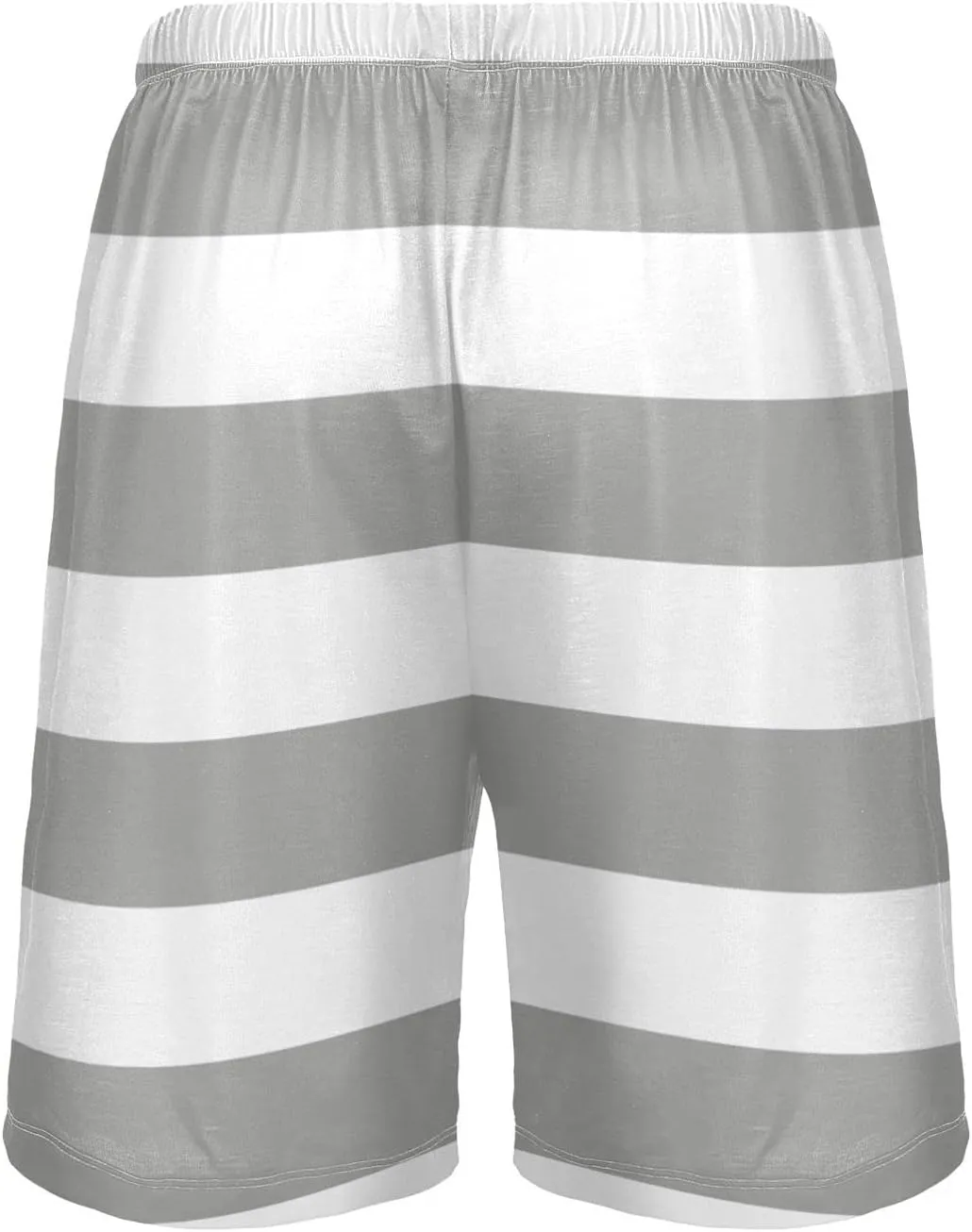 Blue And Red Horizontal Stripe Fashion Striped Pattern Men's Pajama Pants Shorts Sleepwear Lounge Pajama Bottoms