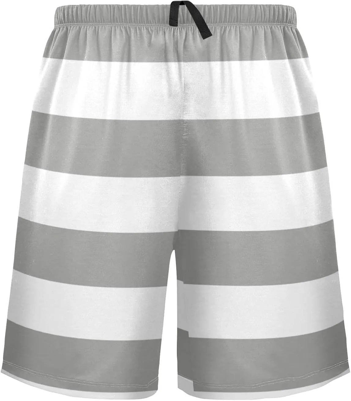 Blue And Red Horizontal Stripe Fashion Striped Pattern Men's Pajama Pants Shorts Sleepwear Lounge Pajama Bottoms
