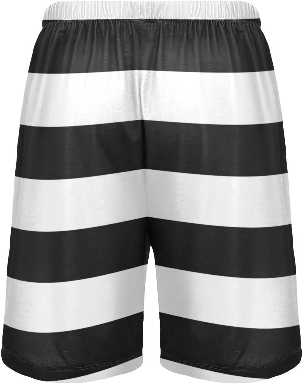 Blue And Red Horizontal Stripe Fashion Striped Pattern Men's Pajama Pants Shorts Sleepwear Lounge Pajama Bottoms
