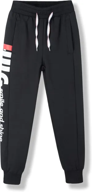 Boys' Lightweight Athletic Pants with Adjustable Drawstring Kids Breathable Sports Trousers Joggers Sweatpants