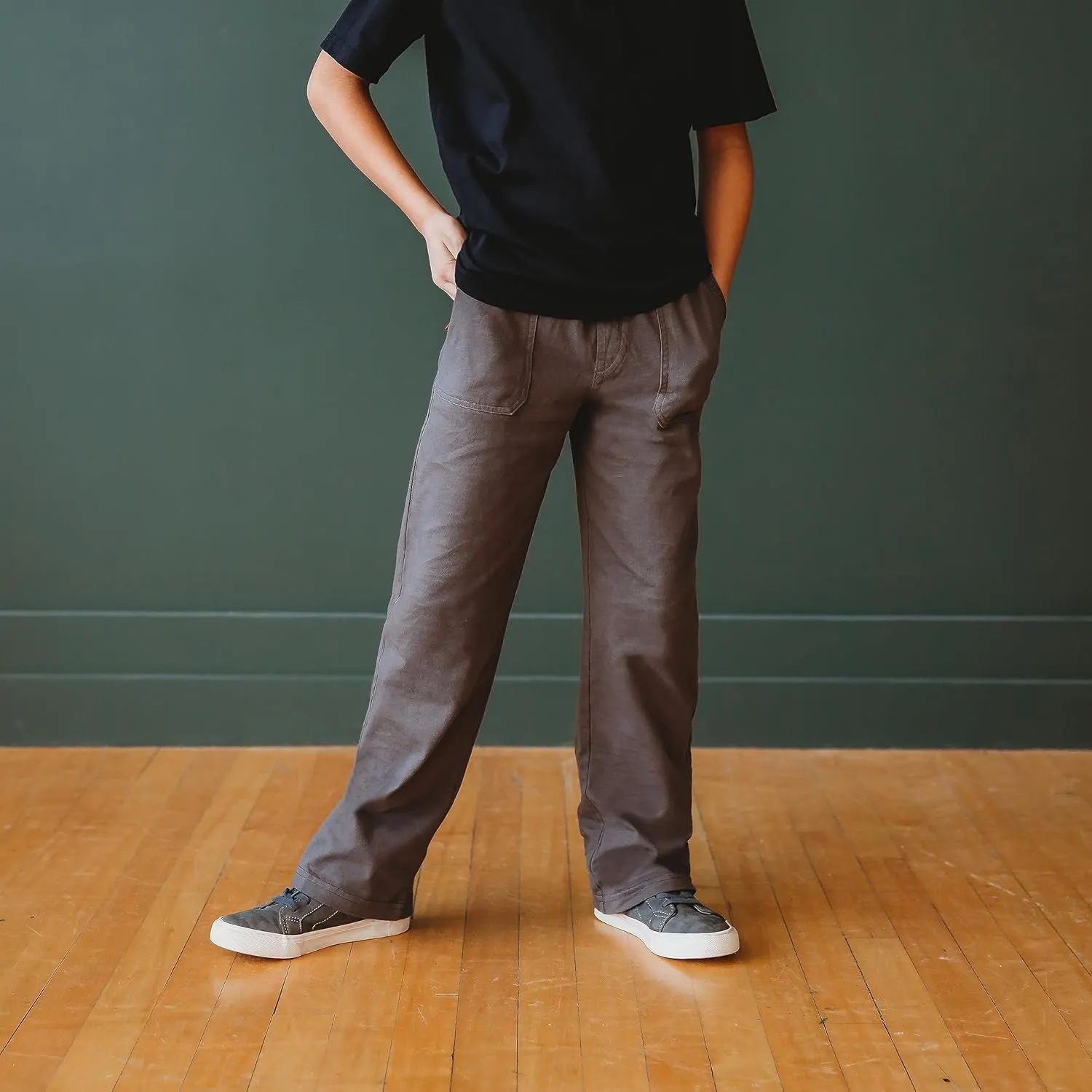 Boys Soft Cotton 3-Pocket Jersey Pants UPF 50 