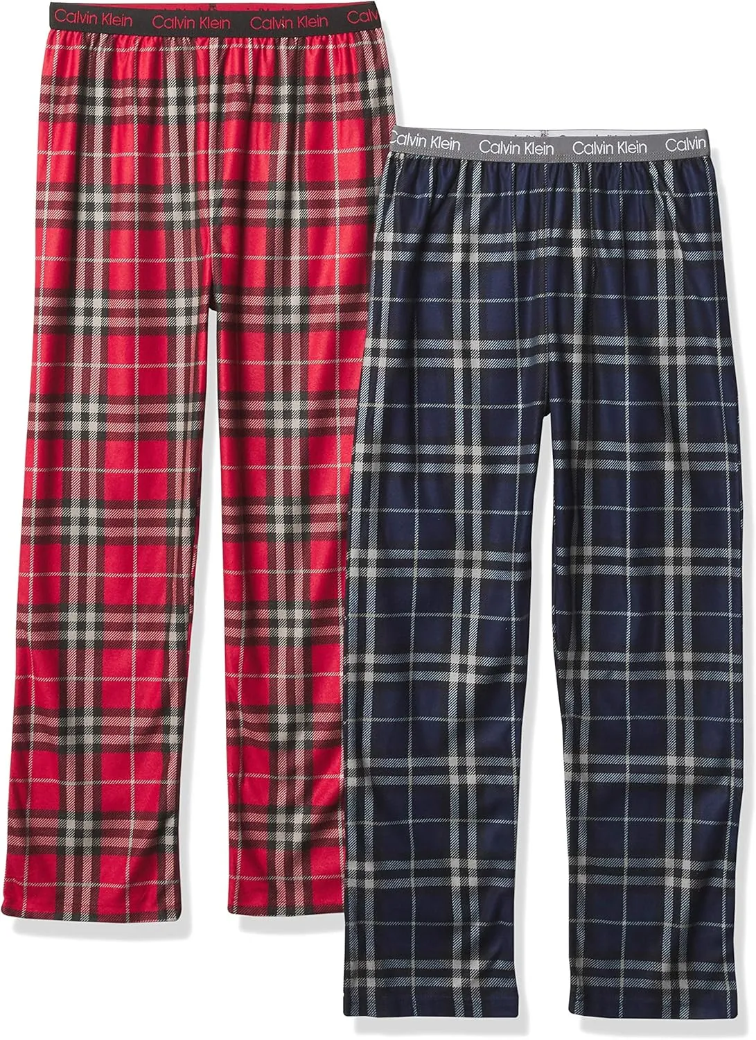 Calvin Klein Boys' Sleepwear Super Soft Brushed Micro Pajama Pants (2 Pack)