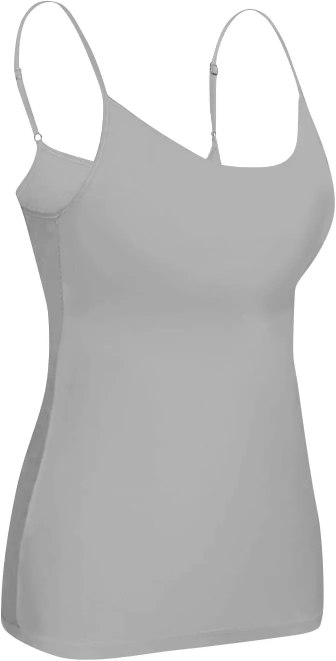 Camisole Tops for Women Built in Bra Spaghetti Strap Workout Yoga Shirts Basic Padded Tank Tops 2025 Summer Clothes