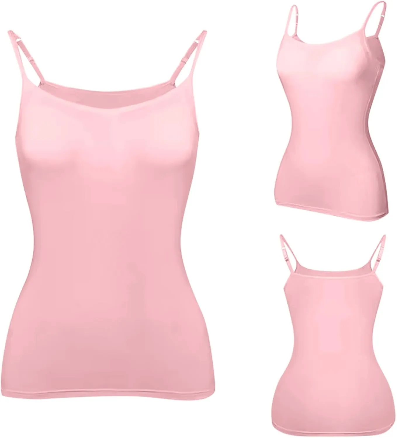 Camisole Tops for Women Built in Bra Spaghetti Strap Workout Yoga Shirts Basic Padded Tank Tops 2025 Summer Clothes