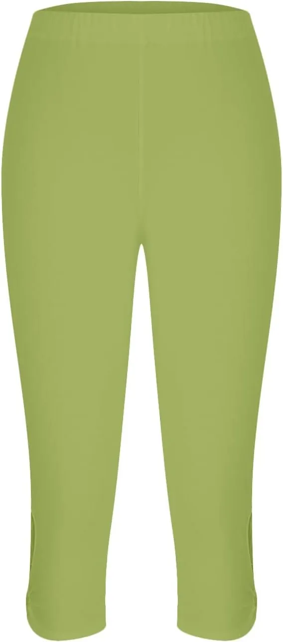 Capri Yoga Leggings for Women Summer 2025 Breathable Comfy Stretchy High Waist Workout Compression Cropped Jogger Pant