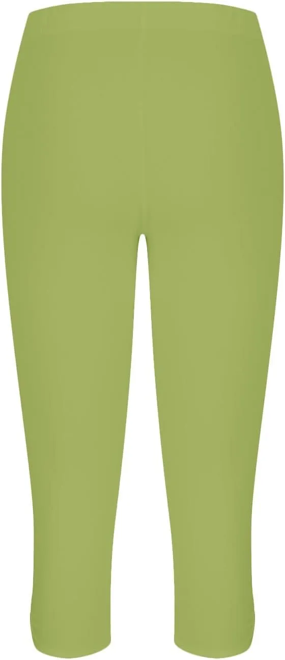Capri Yoga Leggings for Women Summer 2025 Breathable Comfy Stretchy High Waist Workout Compression Cropped Jogger Pant