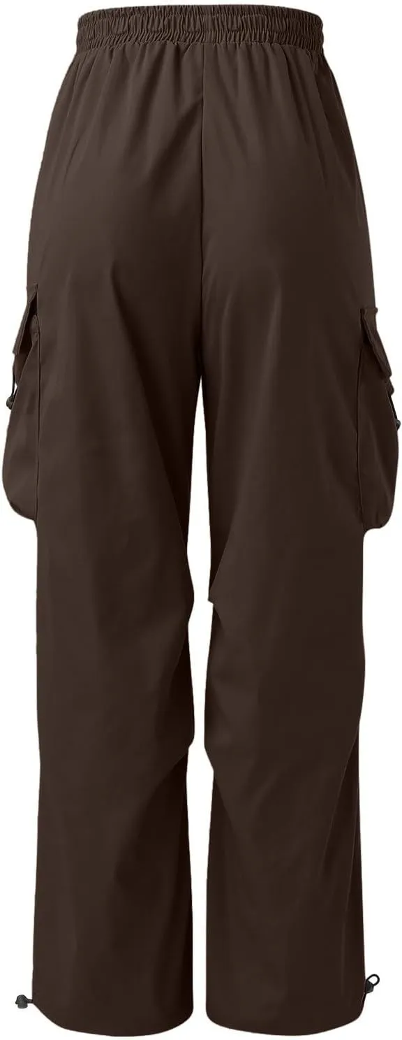Cargo Pants for Men Baggy Parachute Pants Men Streetwear Y2K Joggers Drawstring Sweatpants Mens Lightweight Trousers