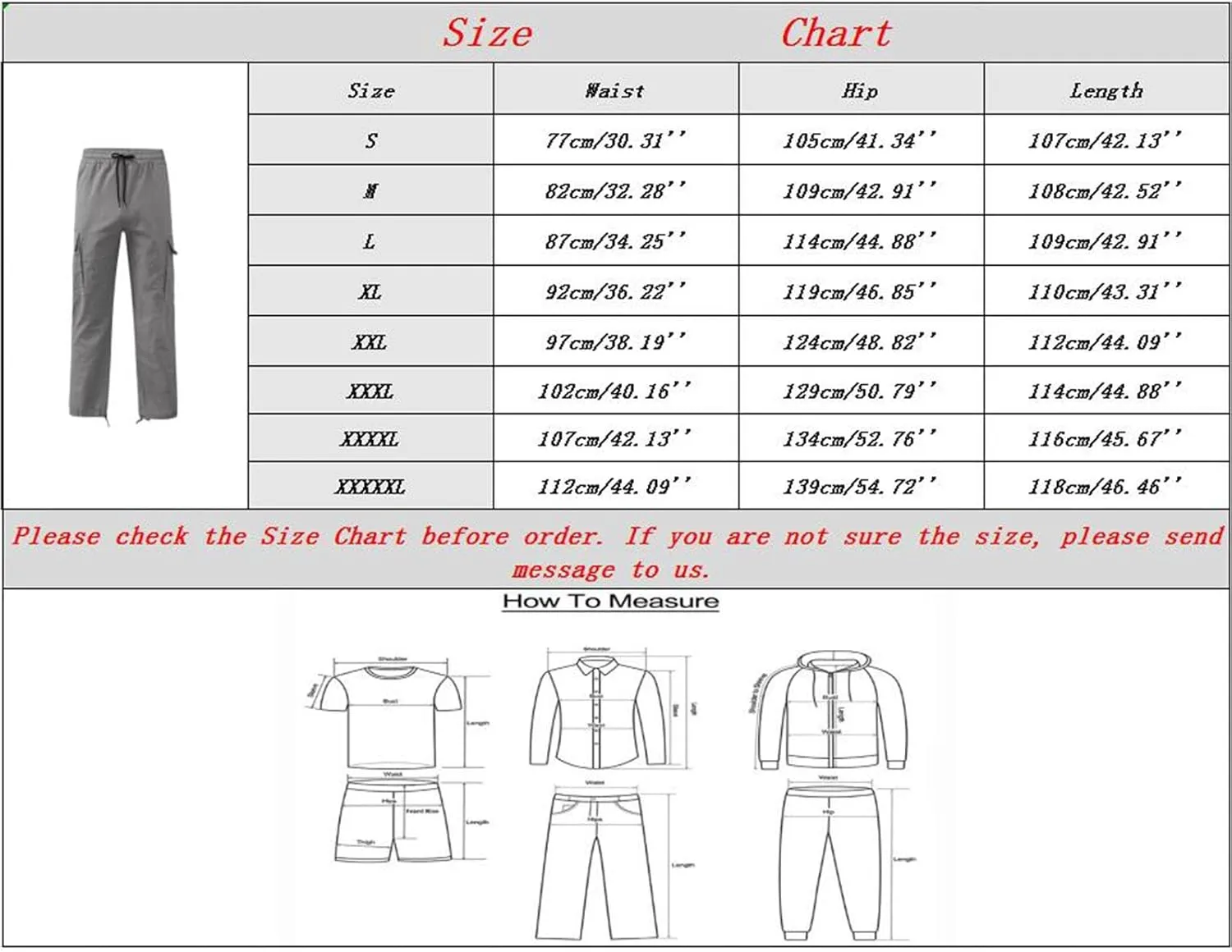 Cargo Pants for Men Lightweight Casual Relaxed Fit Trousers Drawstring Waist Pants Overalls Athletic Joggers
