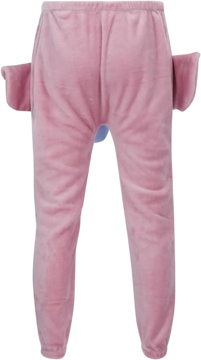 Cartoon Elephant Pants Cute Animal Pants Big Nose and Ears Unisex Soft Elephant Homewear Sleepwear