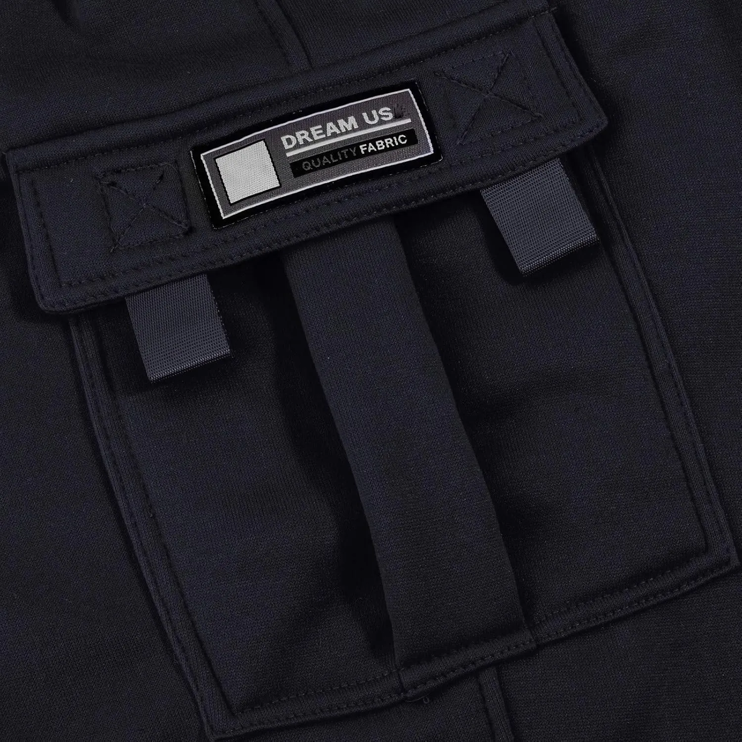 Casual Cargo Sweatpants for Men Plus Size Drawstring Waist Open Bottom Sweatpants Baggy Lounge Pants with Pockets