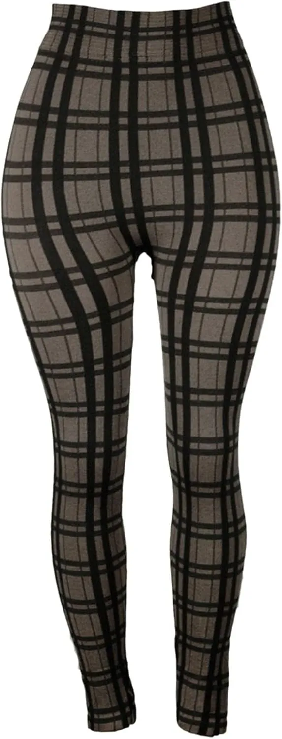 Casual Leggings for Women High Waist Printed Tummy Control Butt Lifting Pants Funny Elastic Waist Slimming Compression