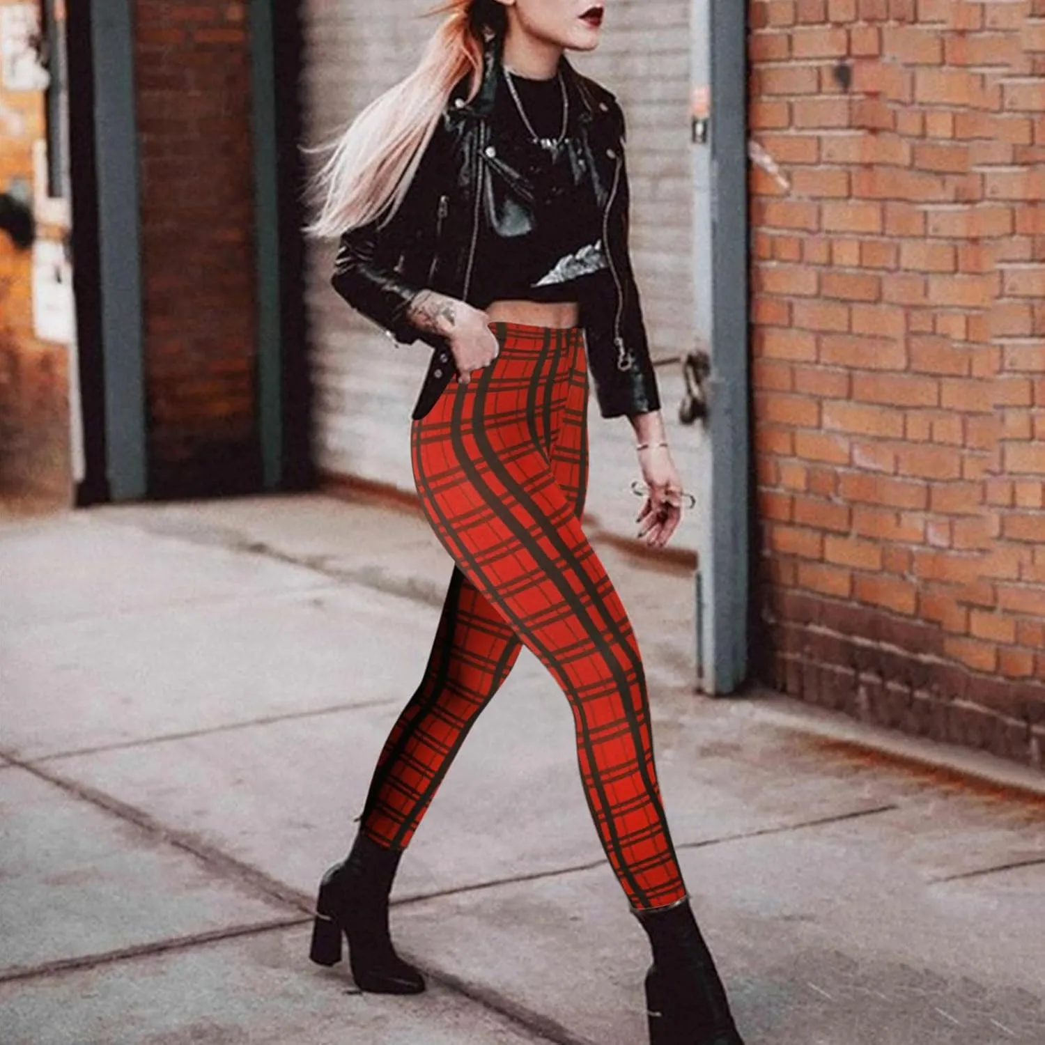 Casual Leggings for Women High Waist Printed Tummy Control Butt Lifting Pants Funny Fitted Compression Patterned Slimming