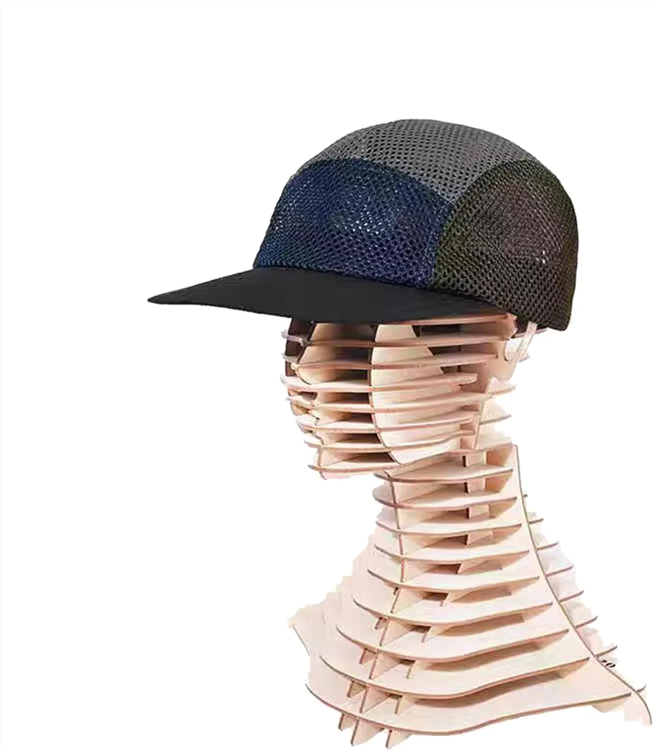 Clakllie 5 Panels Baseball Cap Quick Dry Trucker Hat Cooling Running Hat Flat Bill Cap for Outdoor Breathable Sports Cap