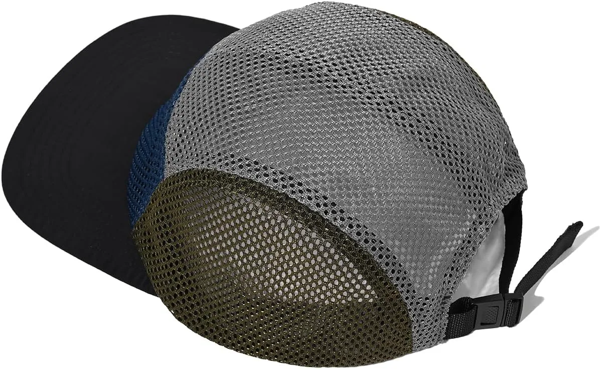 Clakllie 5 Panels Baseball Cap Quick Dry Trucker Hat Cooling Running Hat Flat Bill Cap for Outdoor Breathable Sports Cap