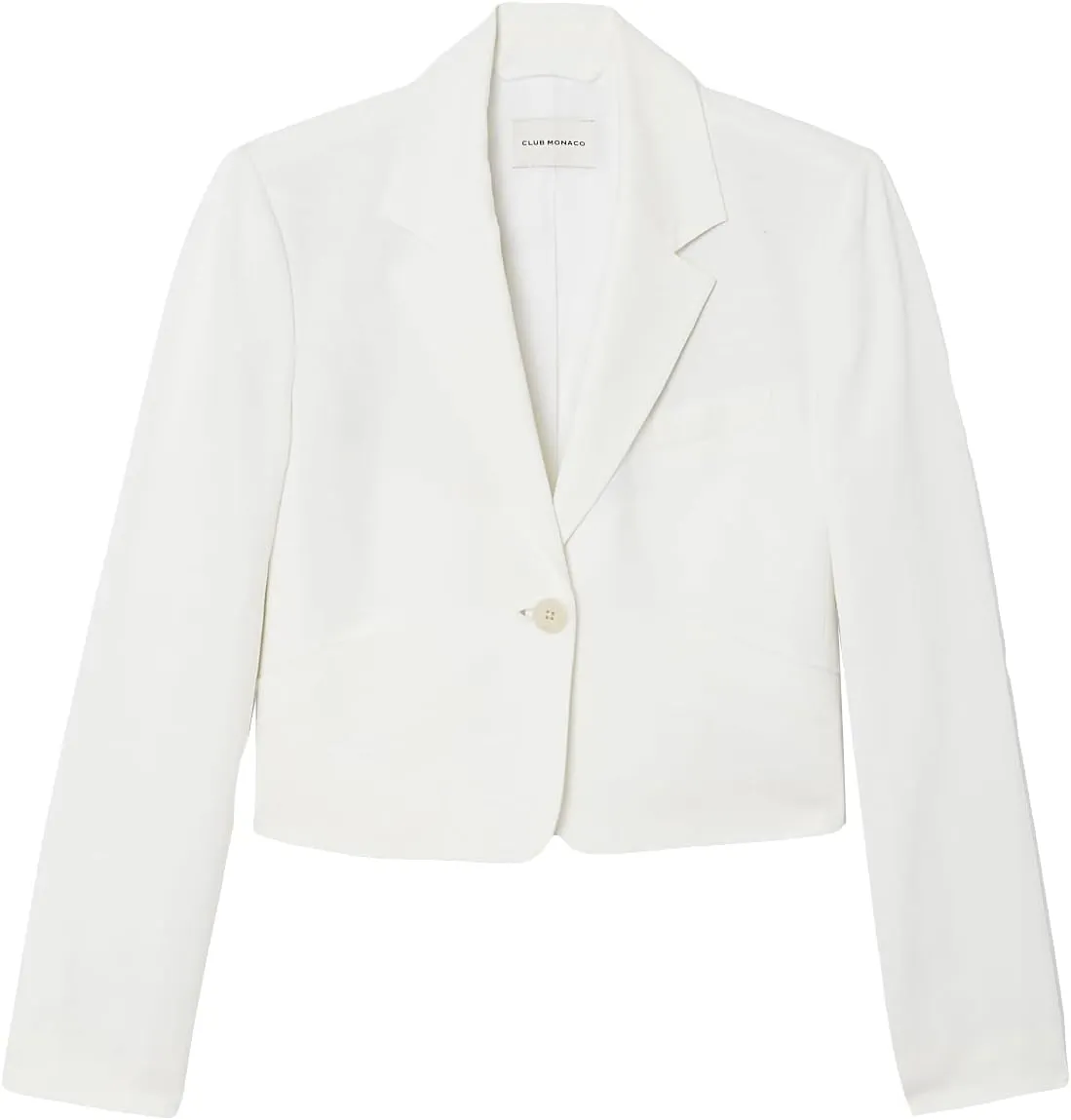 Club Monaco Women's Cropped Linen Blend Blazer