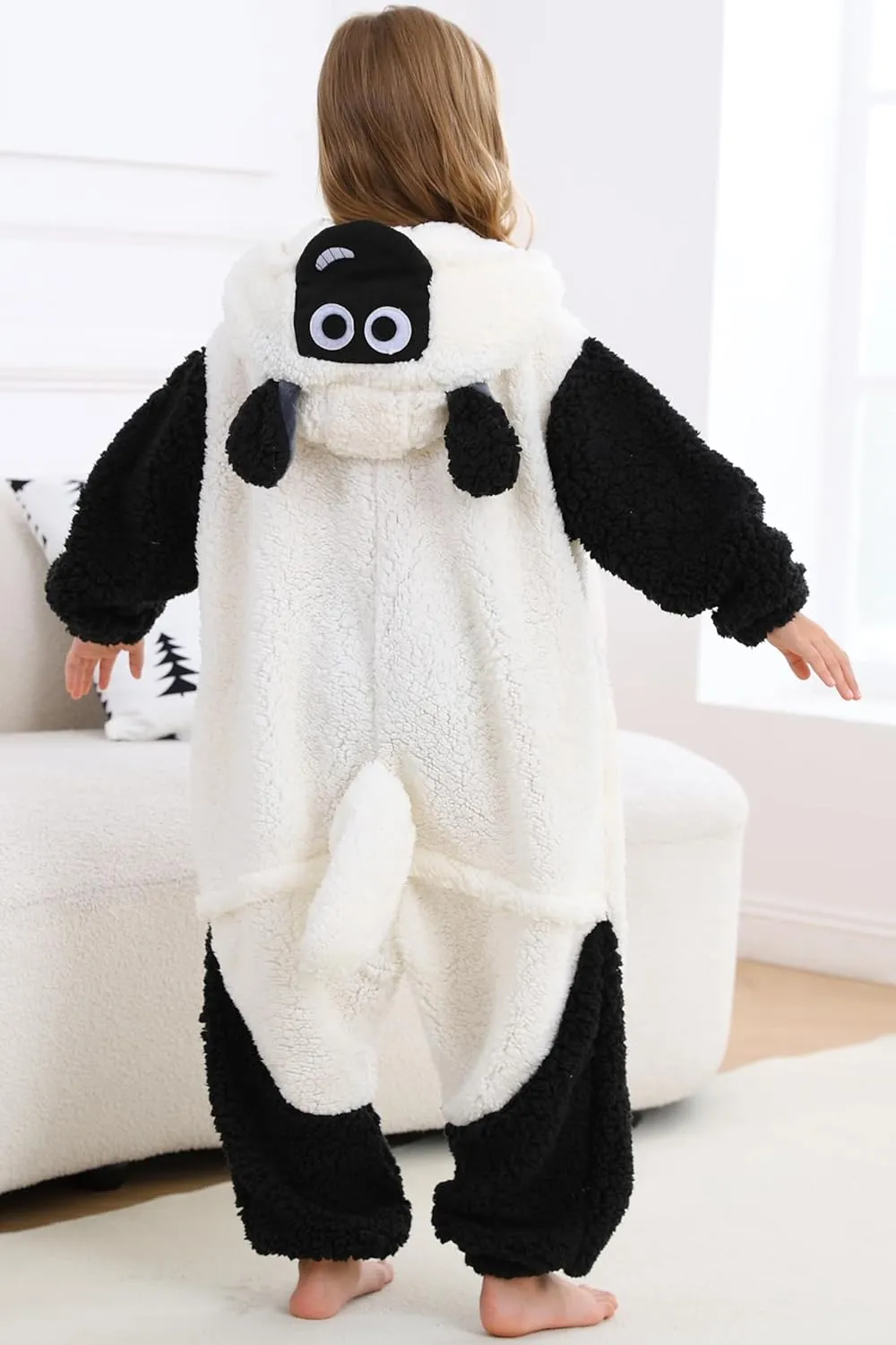 DarkCom Kids Animal Onesie,Women and Mens Cosplay Blacknose Sheep Onesie Halloween Costume Christmas Pajamas Sleepwear