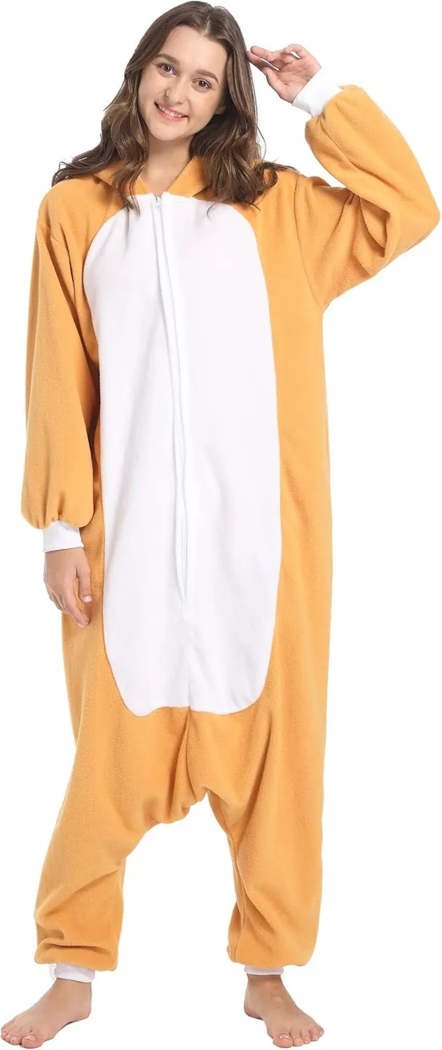 DarkCom Kids Animal Onesie,Women and Mens Cosplay Bulldog Onesie Halloween Costume Christmas Pajamas Sleepwear