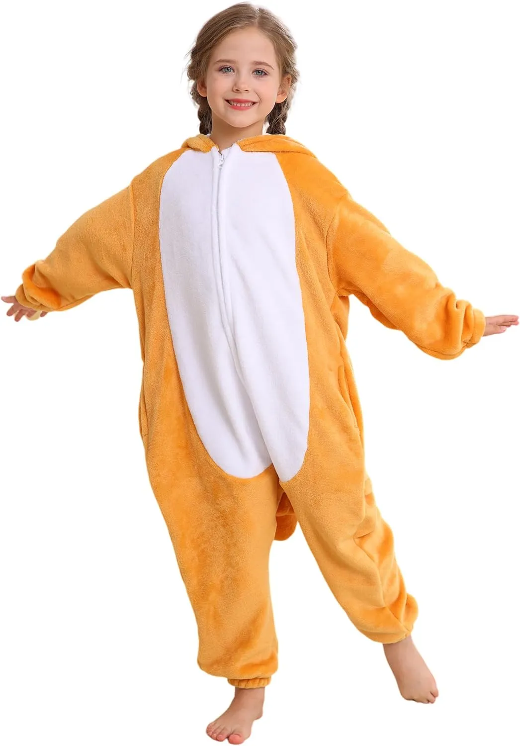DarkCom Kids Animal Onesie,Women and Mens Cosplay Bulldog Onesie Halloween Costume Christmas Pajamas Sleepwear