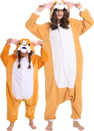 DarkCom Kids Animal Onesie,Women and Mens Cosplay Bulldog Onesie Halloween Costume Christmas Pajamas Sleepwear