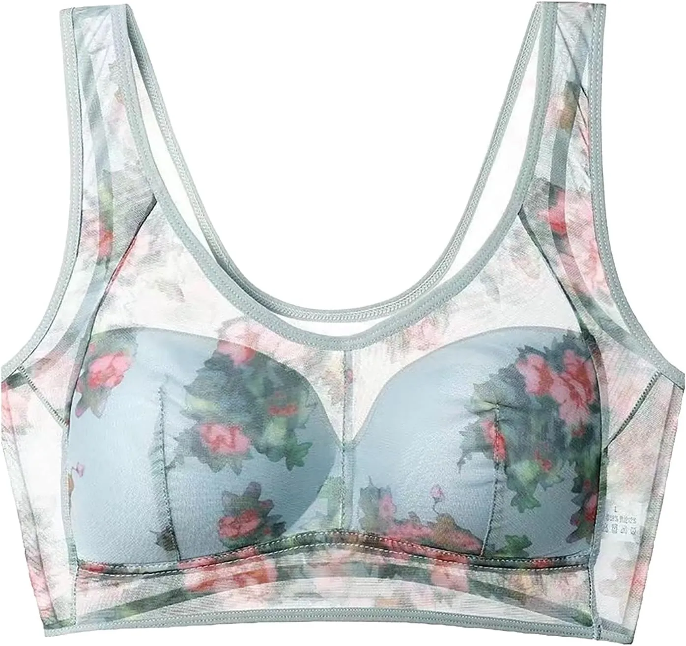 ElleBloom - Ice Silk Lace Cooling Comfort Bra, Seamless Wireless Push up Bras for Older Women, Every Bras