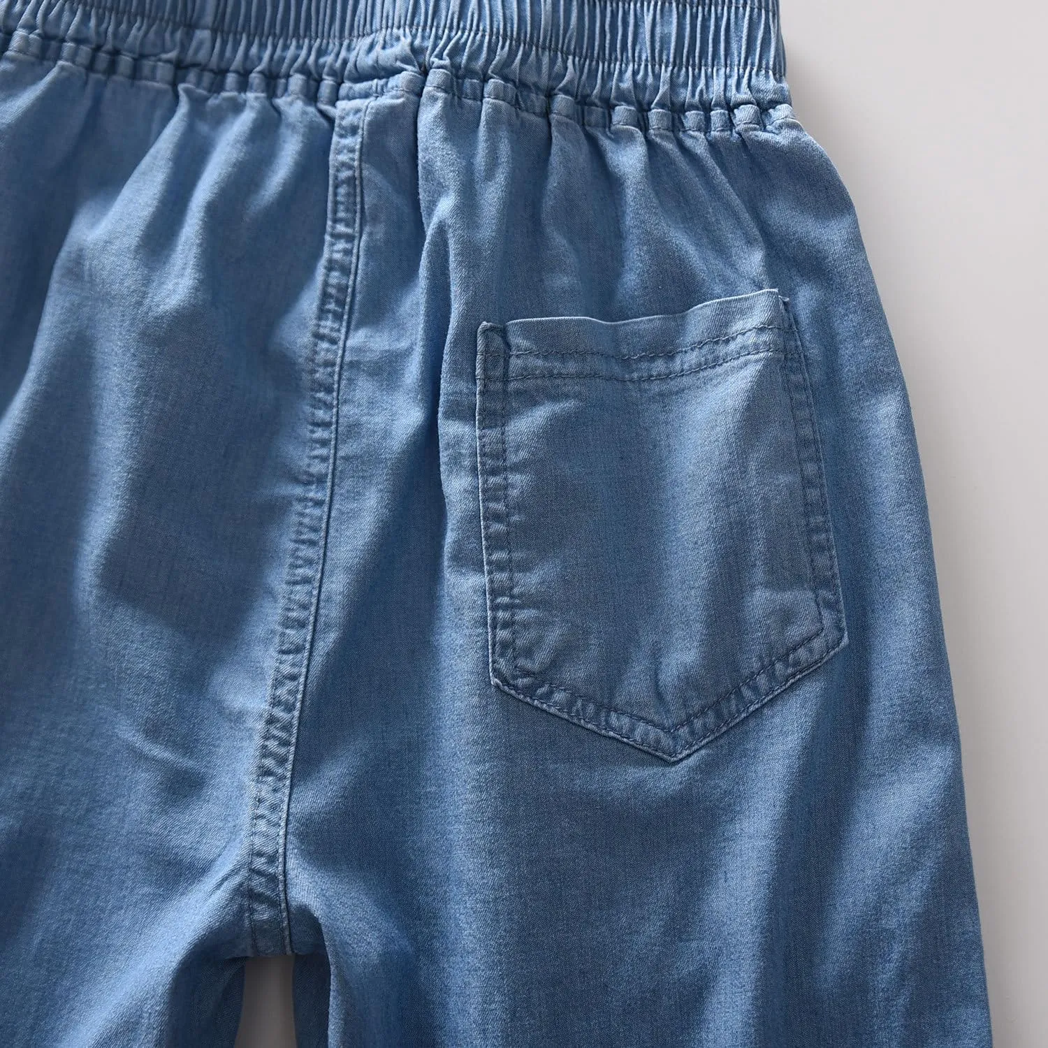 Enfants Chéris Boys Jeans Pull on Elastic Waist Rayon Blend Lightweight Pants with Pockets